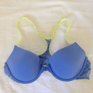 DKNY lace Razorback bra 34c